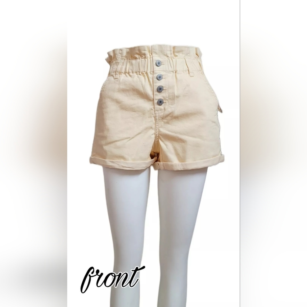ARIZONA JEAN Shorts Hi-Rise Color White Corn Sz 0